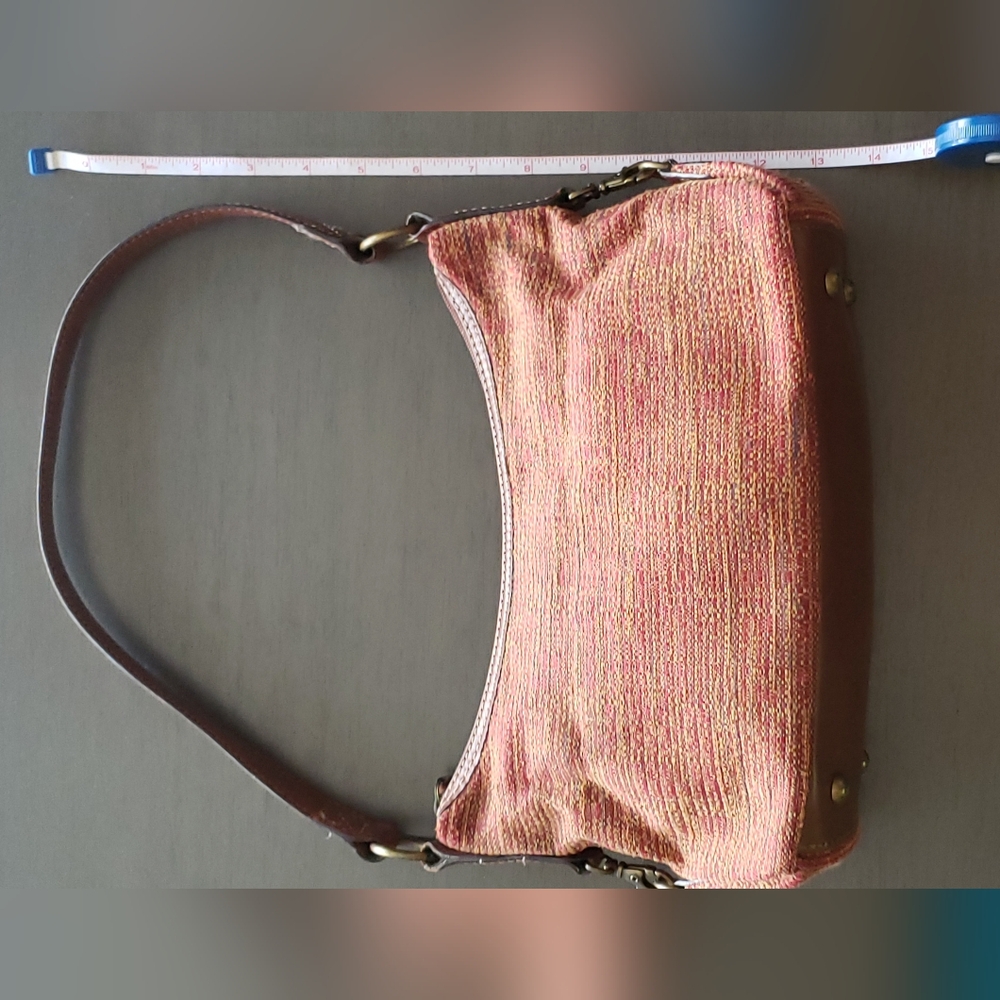 Fossil woven and leather purse